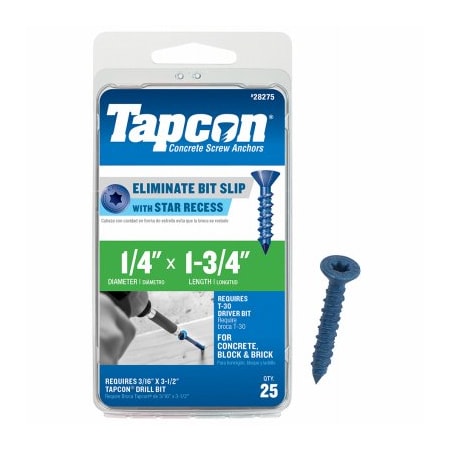 Tapcon 25PK14x134 SD Screw 28275